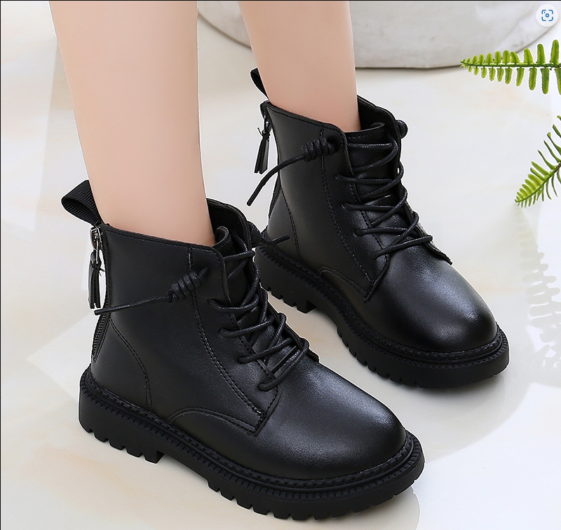 Bốt bé gái Giày bốt da bé gái Giày cao cổ cho bé Giày cho bé gái HQ131
