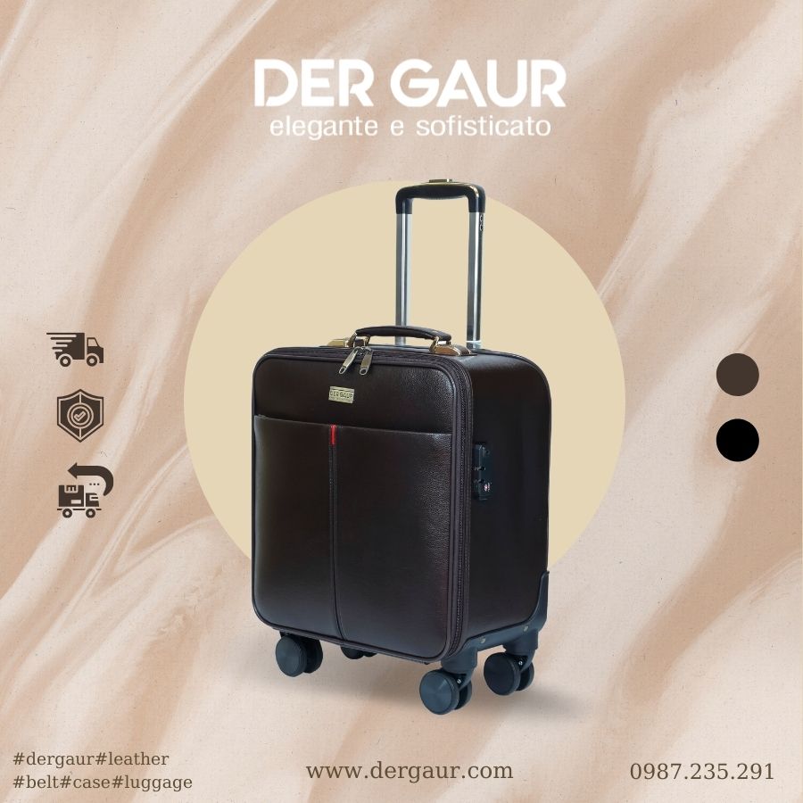 Vali Hành lý chất Da cao cấp DERGAUR DGJ E20 - 20