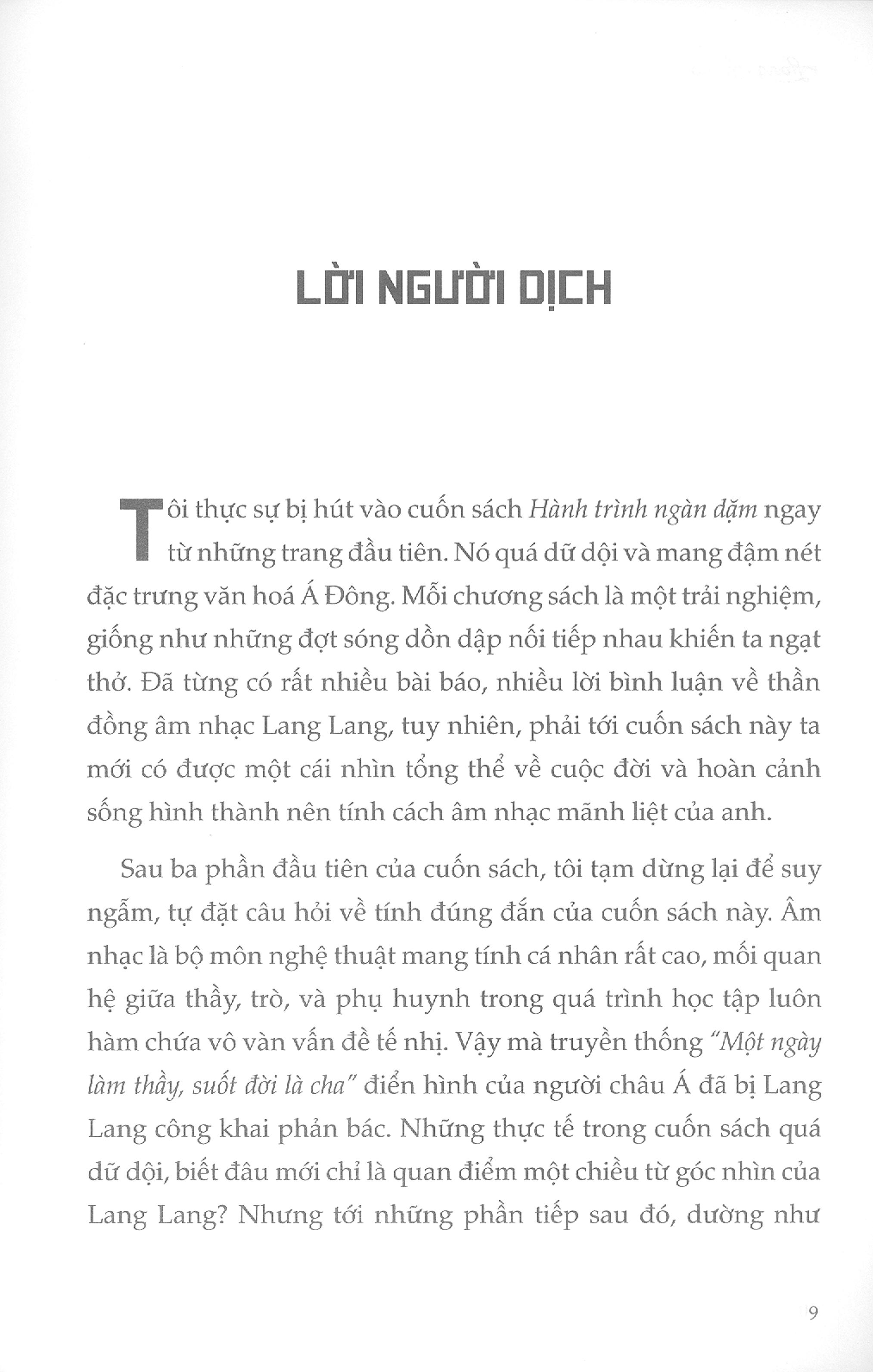 Lang Lang & Hành Trình Ngàn Dặm