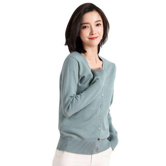 Áo khoác len cardigan lông cừu
