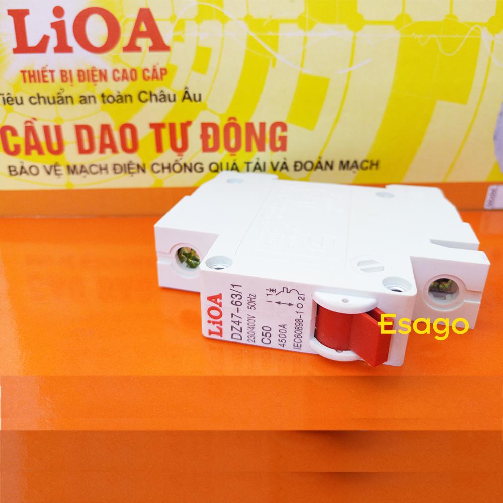 [50A] Cầu dao tự động (APTOMAT) LiOA 50A loại 1 cực