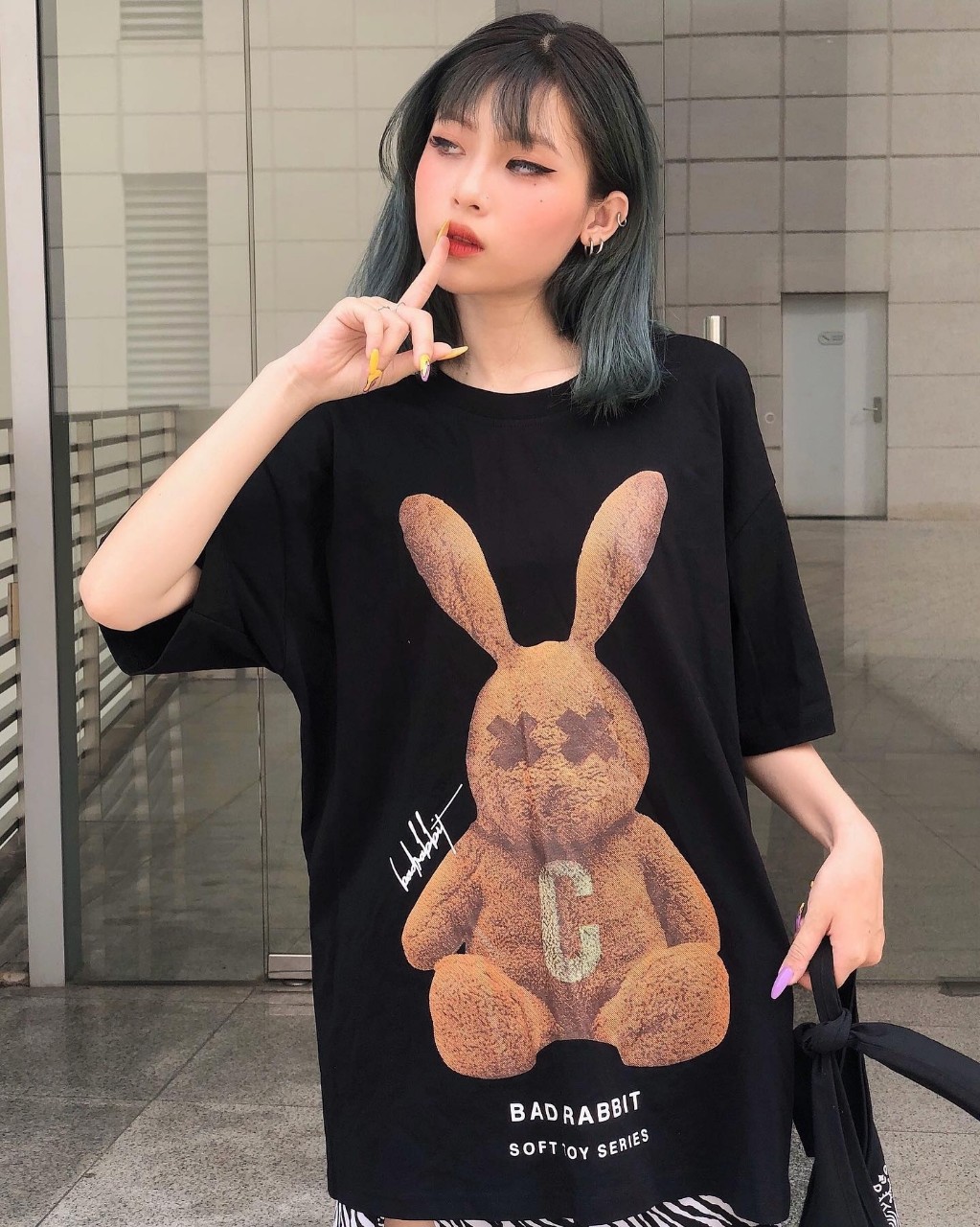 Áo Thun Tay Lỡ RABBIT TOY BROWN Unisex