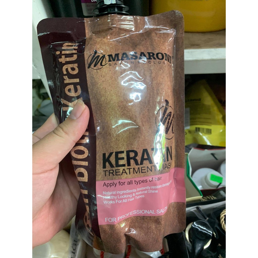 Kem hấp ủ tóc masaroni keratin treatment mask 500ml