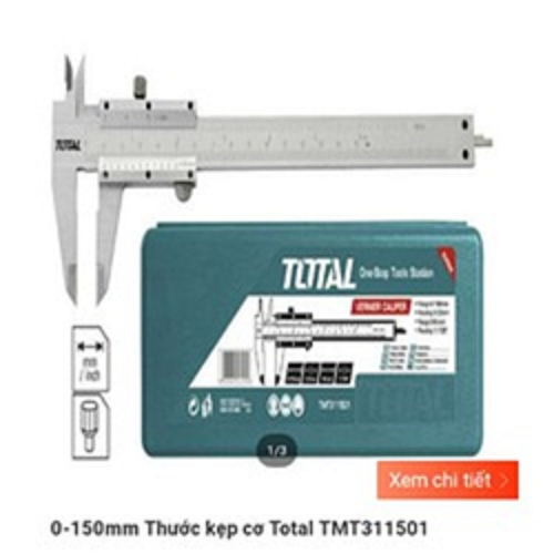 thướt kẹp TOTAL 0--150mm