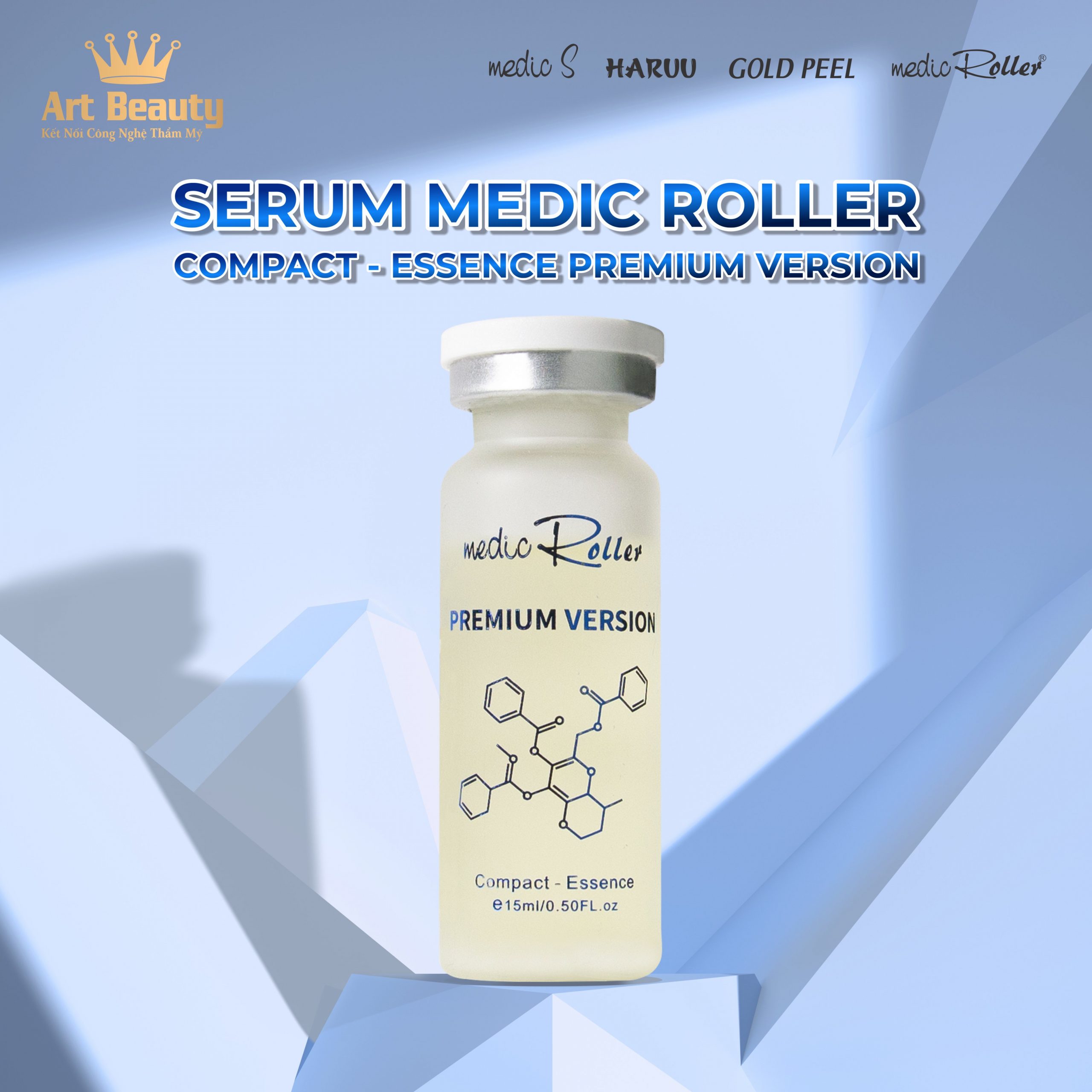 (Mẫu Mới) Serum Giảm Mụn Medic Roller Compact Essence Premium Version 15ml