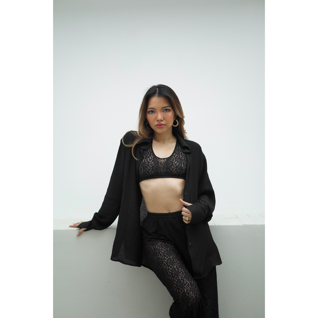 MACHNHADUONG - Áo sơmi basic màu đen - COCO SHIRT BLACK