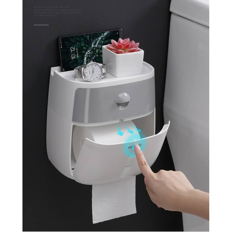 Hộp đựng giấy vệ sinh 2 tầng