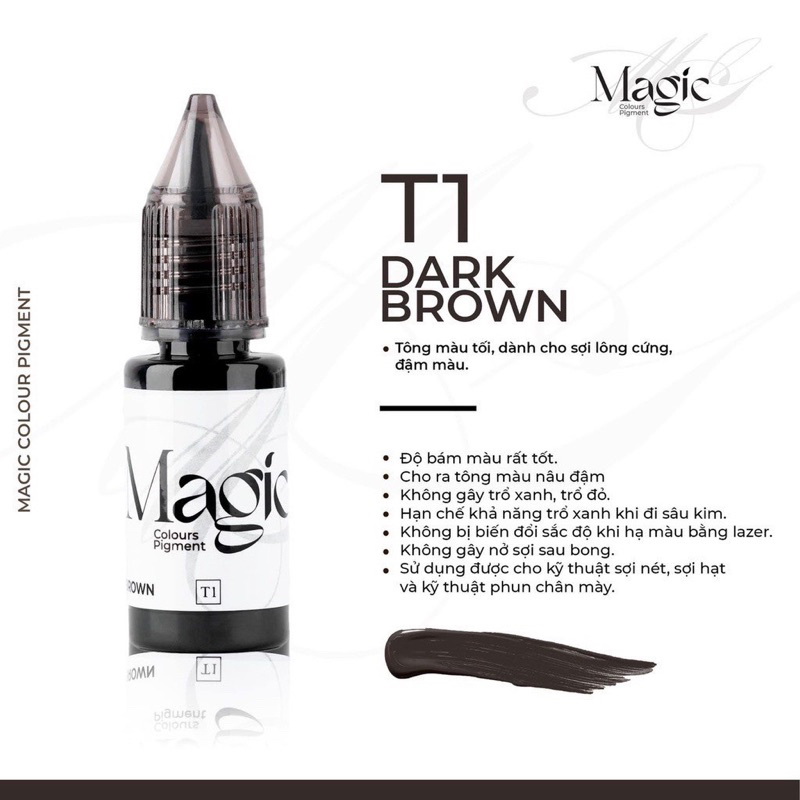 Mực phun xăm bám màu nhanh MAGIC