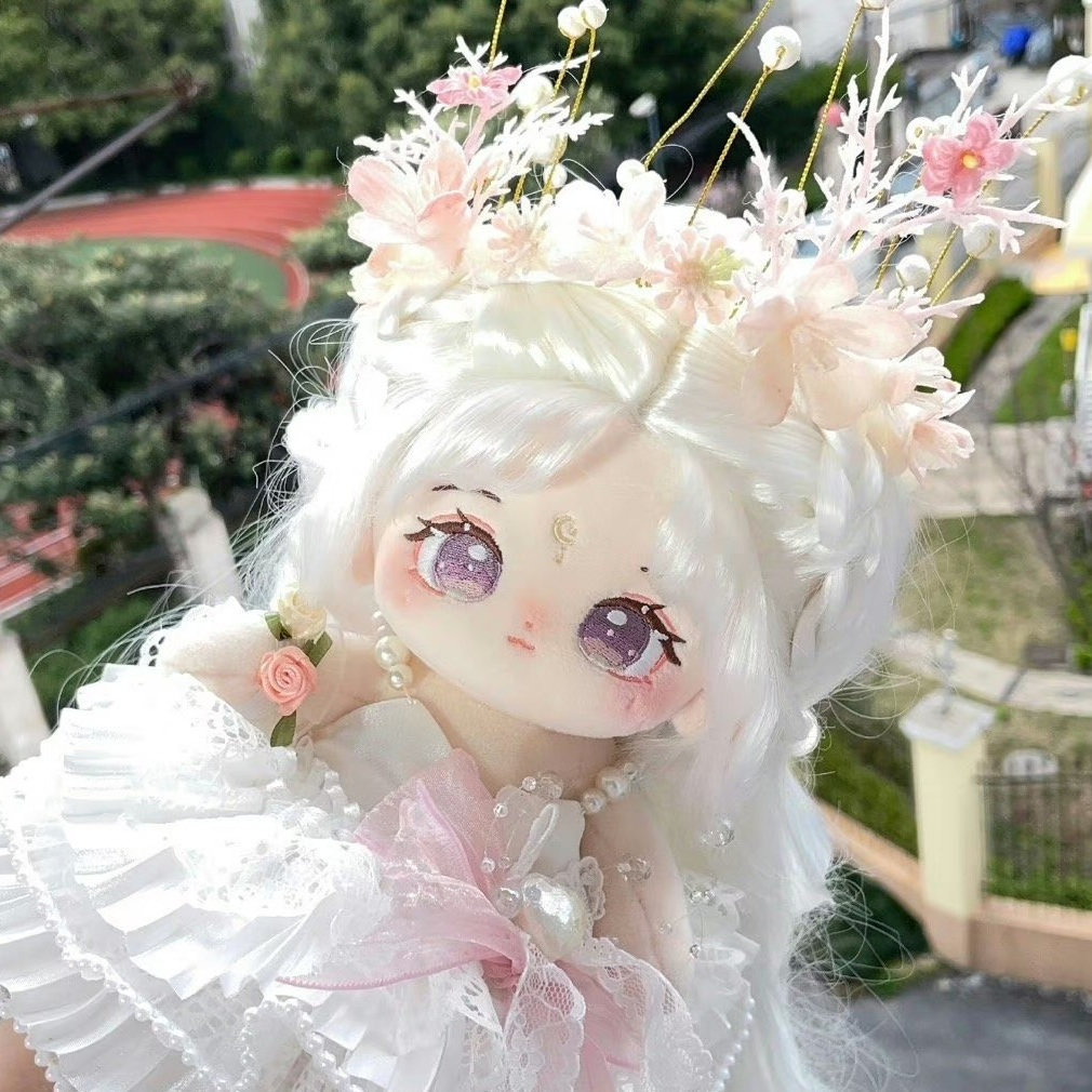Búp bê bông chính hãng gửi quần áo trẻ em 20cm quà tặng búp bê đồ chơi sang trọng có thể thay đổi