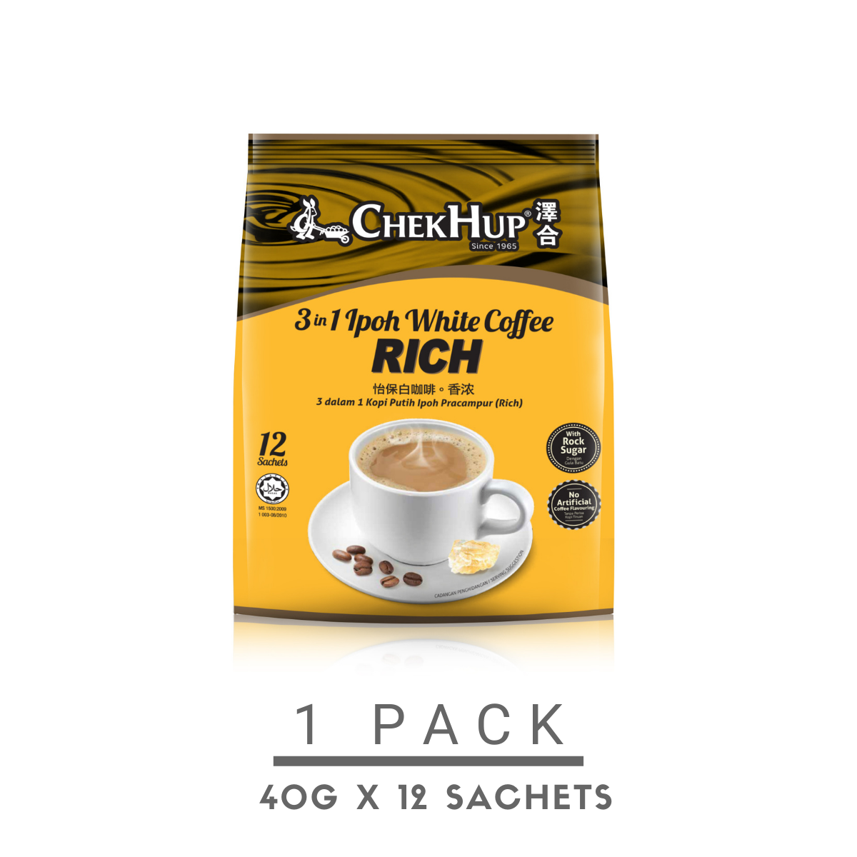 [HCM] Cà phê trắng Chek Hup White Coffee 3 in 1 Extra Rich - Đậm cà phê