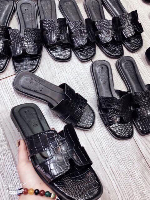 Dép chữ H da cá sấu siêu hot