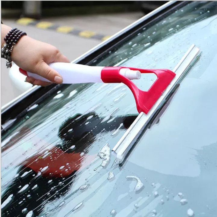 Cây gạt nước lau kính có bình xịt đa năng