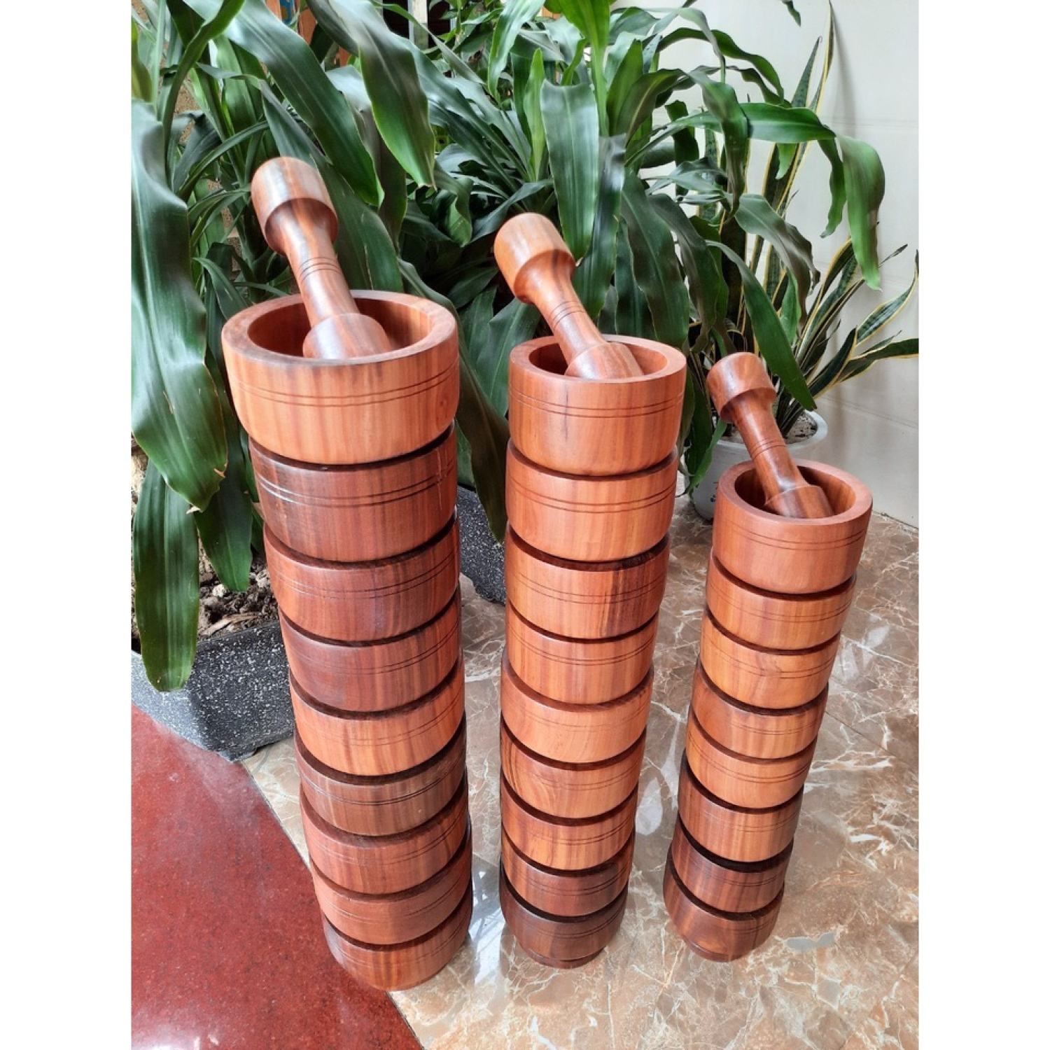 Bộ chày cối gỗ Nghiến xịn