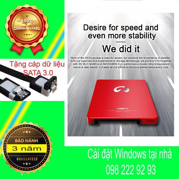 Ổ CỨNG SSD 120GB - EEKOO - Đen