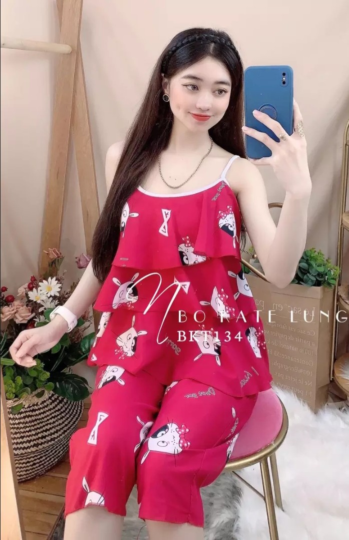 Set Lửng Nữ Vải Kate Thái Thoáng Mát Dưới 58kg