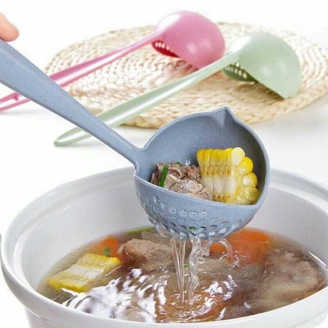 Muôi muỗng thủng ăn lẩu, múc canh 2 trong 1 tiện dụng