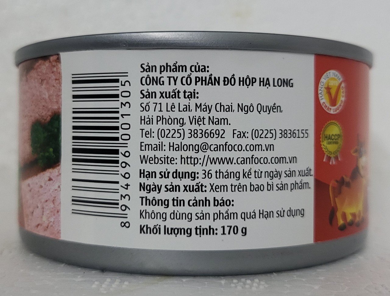 [Hộp 170g] THỊT BÒ XAY [VN] HALONG CANFOCO Minced Beef