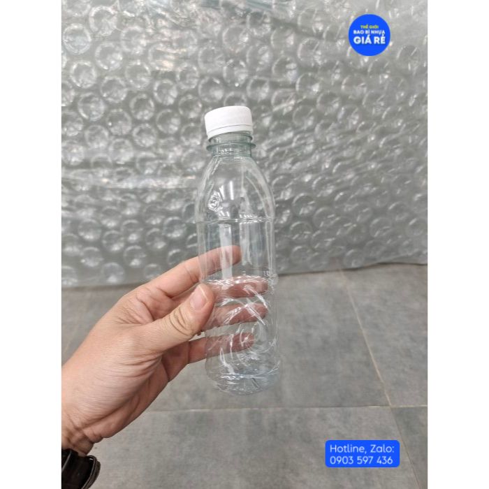 [ HCM - 20 chai ] Chai nhựa 330ml (có nắp) đựng sữa ,sâm, trà sữa