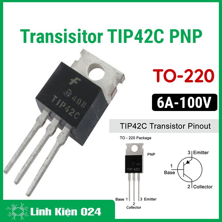 Transistor TIP42C TO-220 TRANS PNP 6A 100V