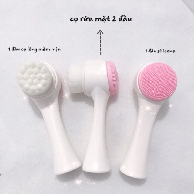 Cọ Rửa Mặt 2 Đầu