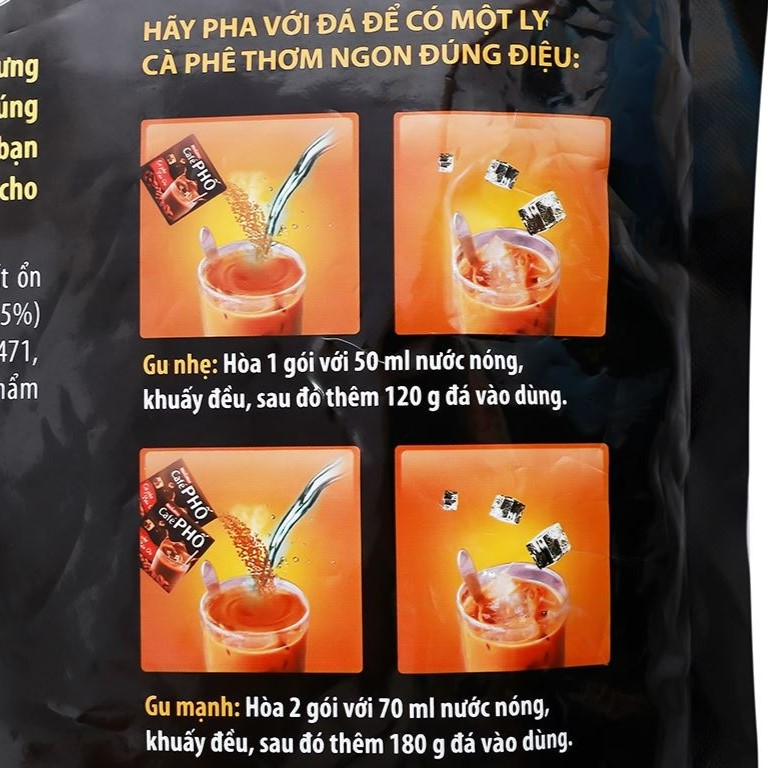 Cà phê sữa đá MacCoffee Café Phố 720g (30 gói) - Date mới