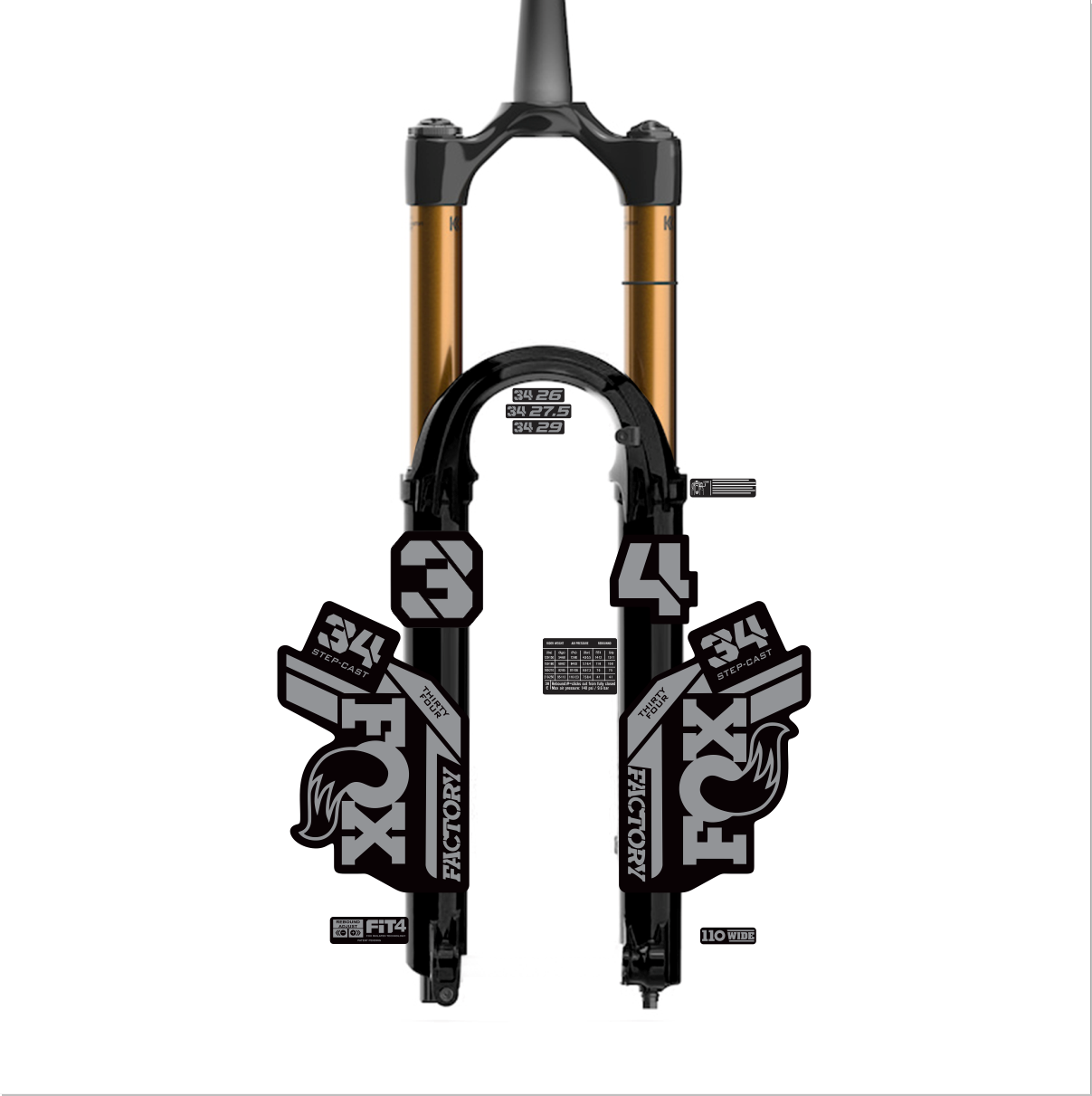 tem decal dán phuộc xe đạp địa hình Fox kashima  34 2021 (1) | cheetahdecals.com
