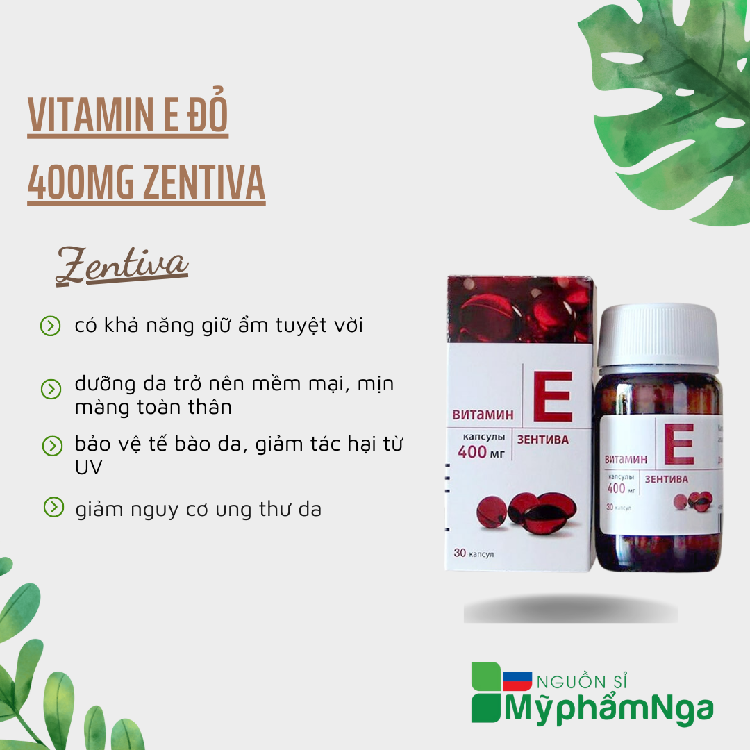 Vit e đỏ 400mg Zentiva