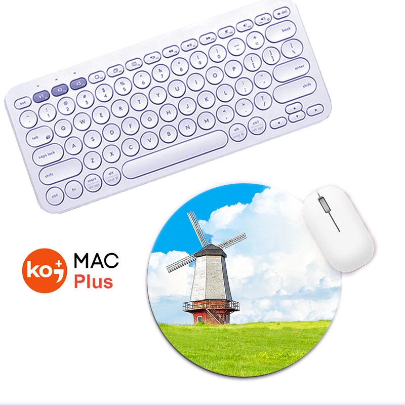 Anime round mouse pad non-slip sole