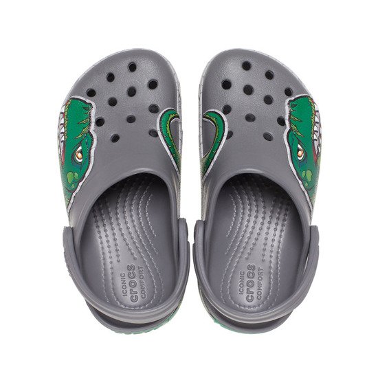 SỤC CROCS-TRẺ EM IN HÌNH KHỦNG LONG 3D
