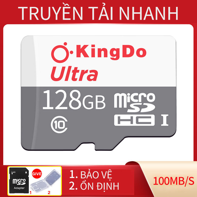 【Miễn phí Đồng hồ thạch anh】Thẻ Nhớ MicroSDXC  Ultra 128GB Class 10 100MB/s (Xám)