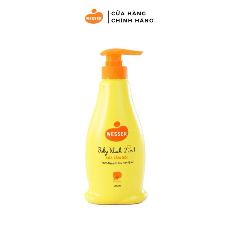 SỮA TẮM GỘI EM BÉ WESSER 500 ml