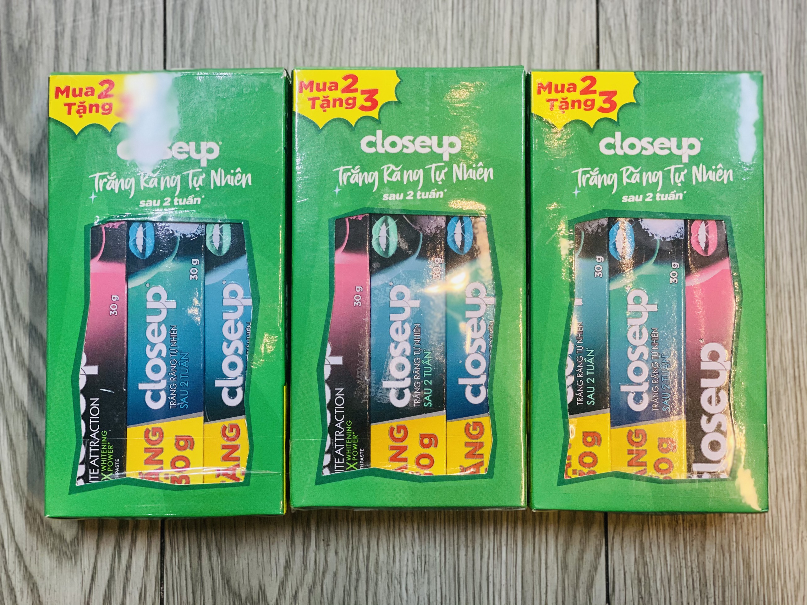 [CHỌN THEO SỐ LƯỢNG] COMBO 9 TUYP, 6 TUYP, 3TUYP KEM ĐÁNH RĂNG CLOSEUP 30G ( HỘP 3 TUYP)
