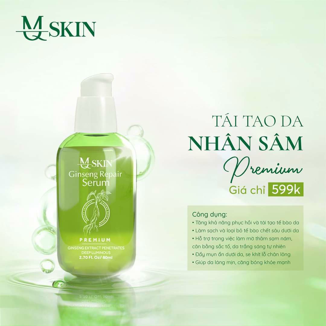 [HCM]SERUM THAY DA NHÂN SÂM MQ skin mẫu mới