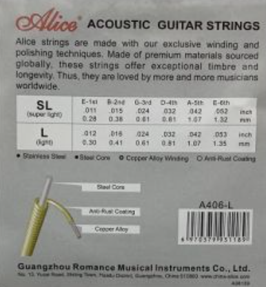 Dây đàn guitar acoustic Alice A406