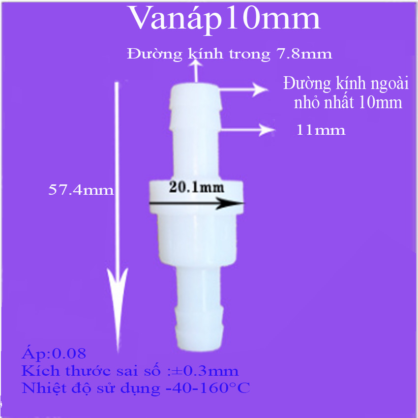 Van Nước Một Chiều Cho Ống Mềm (Có ÁP Suất)