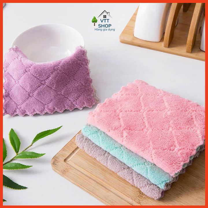 Khăn lau đa năng 2 mặt siêu thấm hút (lau bếp, bát đĩa, ...)