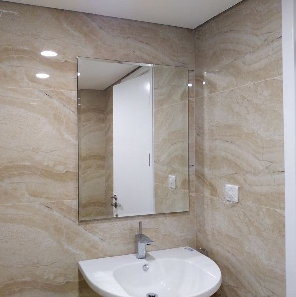 KT 45x60-Gương Vuông Soi Nhà Tắm Tráng Bạc Cao Cấp, Hàng Chuẩn Nét Có Phụ Kiện Kèm Theo