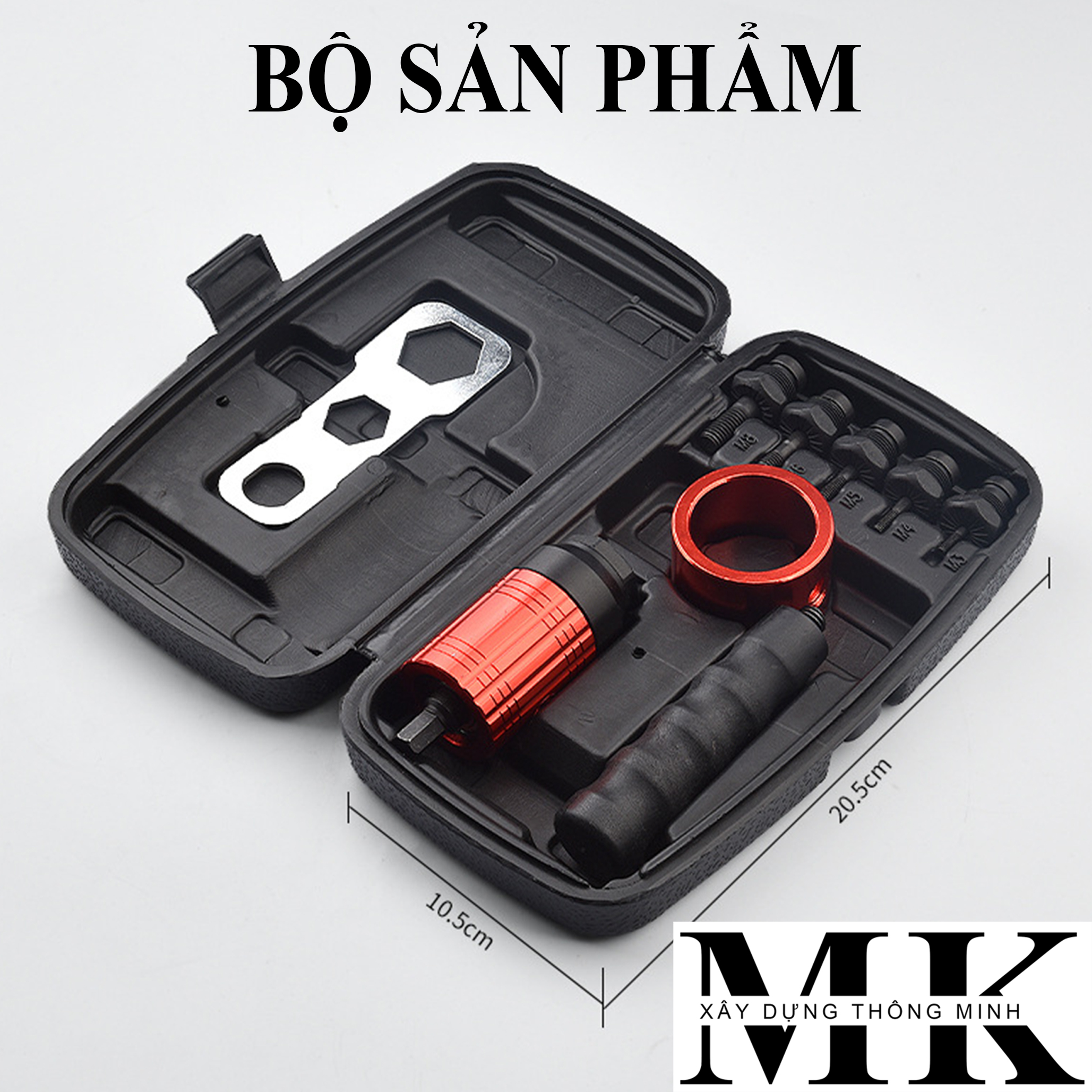 Đầu kít rút ốc tán lắp máy vặn bulong,khoan pin