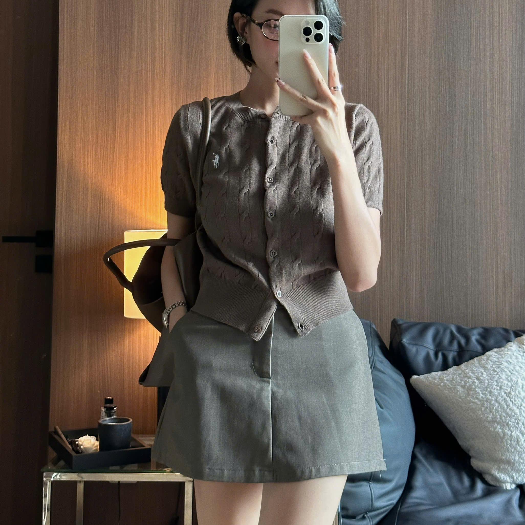 Chân váy Basic Skirt dáng ngắn chất Rasberry dày dặn, CV07, Ladie Studio