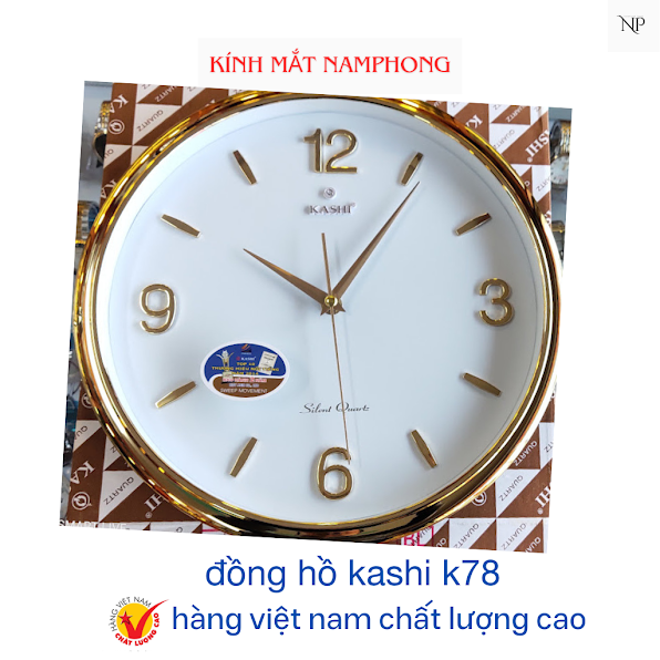 Đồng hồ treo tường Kashi K78 Ø32cm