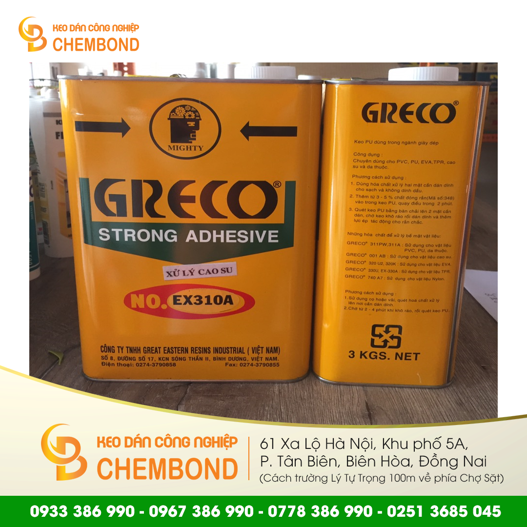 CHẤT XỬ LÝ GRECO – EX310A (XỬ LÝ CAO SU)
