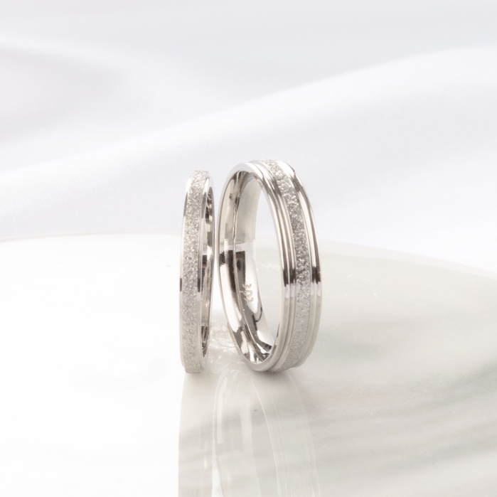 Nhẫn cặp đôi LAMY Milgrain Silver Ring