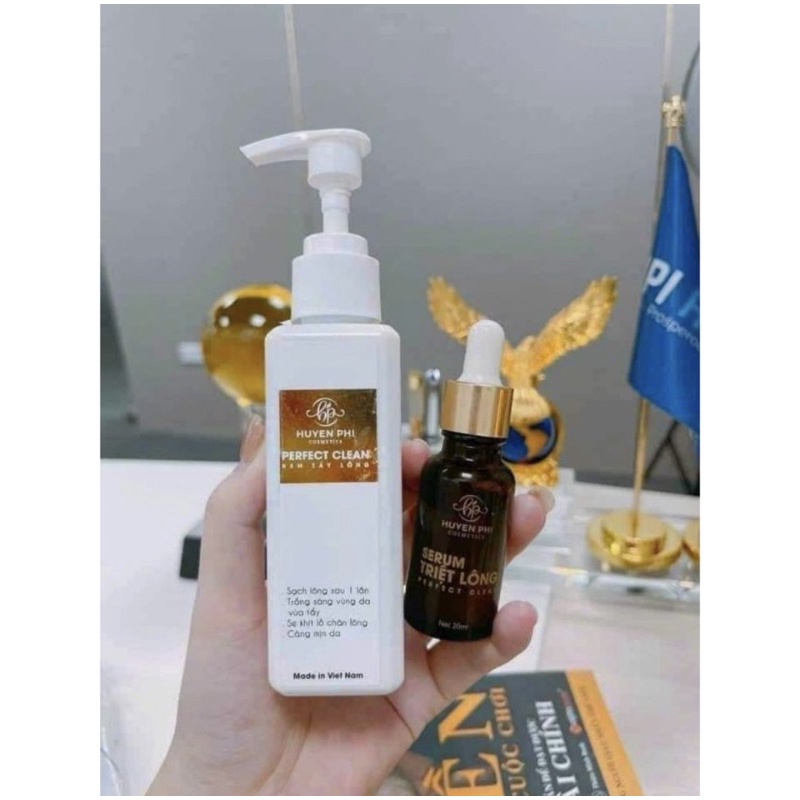 Combo Kem Tẩy Lông Huyền Phi Và Serum Triệt Lông Huyền phi.