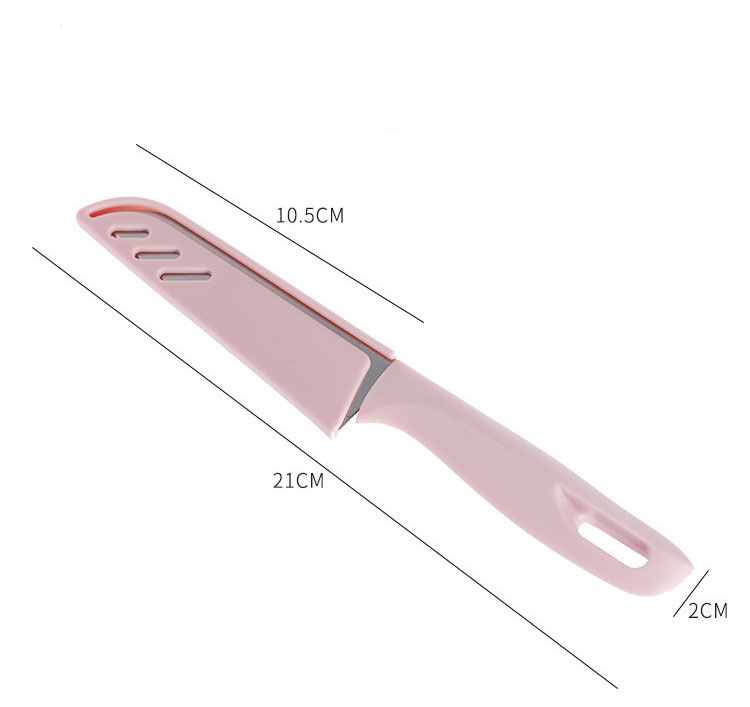 Dao gọt hoa quả siêu sắc chất liệu thép không gỉ có bao an toàn 20 x 2.5cm LAZY LIFE STORE
