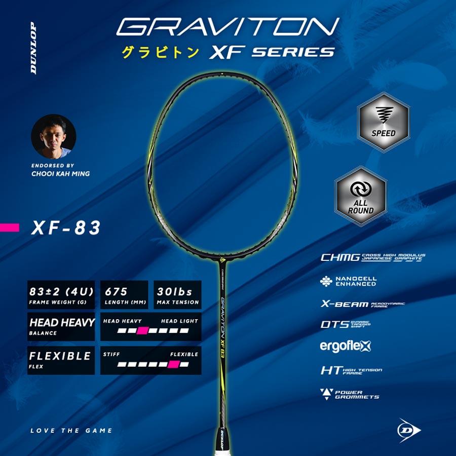 Bảng giá Vợt cầu lông Dunlop - GRAVITON XF83 G1 NH NF Vợt cầu lông chính hãng thương hiệu từ Anh Quốc