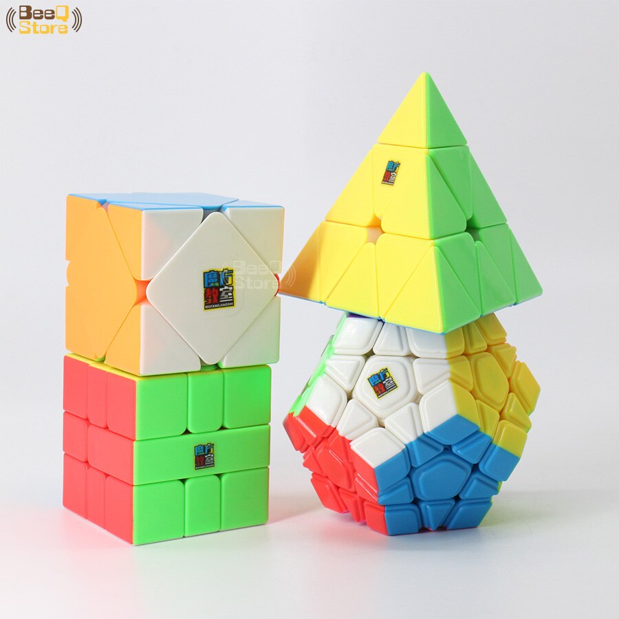 Combo 4 Rubik Biến thể Moyu Stickerless - Rubik Cao Cấp