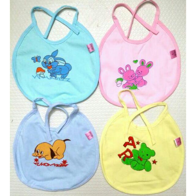 Combo 5 yếm tròn có dây buộc cho bé 0-6 tháng