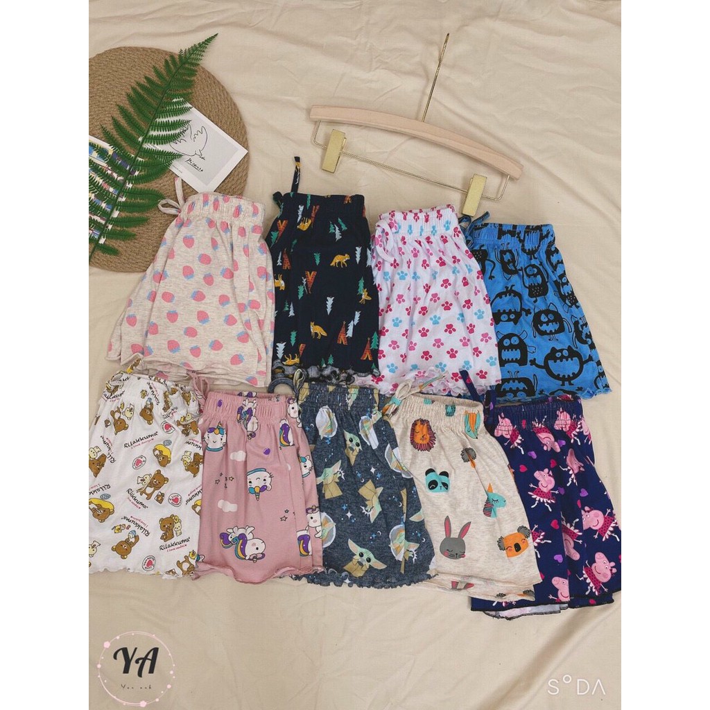 Quần đùi chất cotton Thái cute cho bạn Nữ