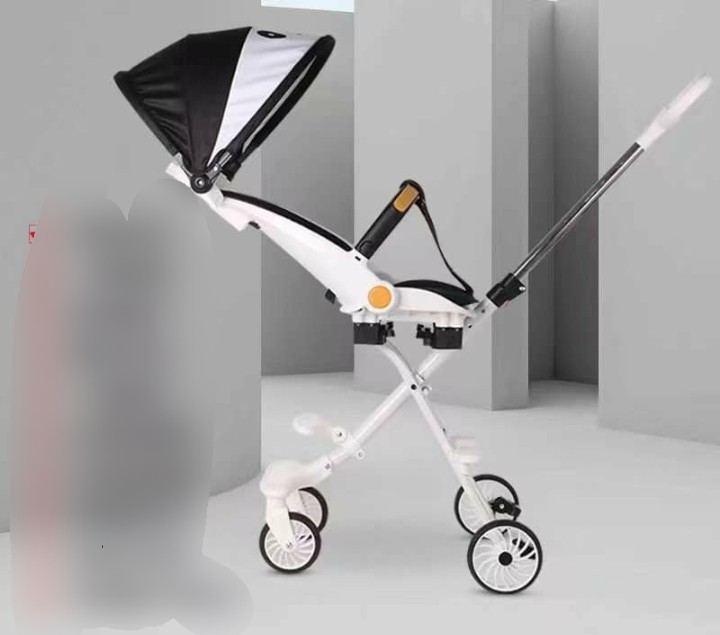 Xe đẩy đi dạo tay đẩy 2 chiều M8 ghế ngả có mái che + đệm