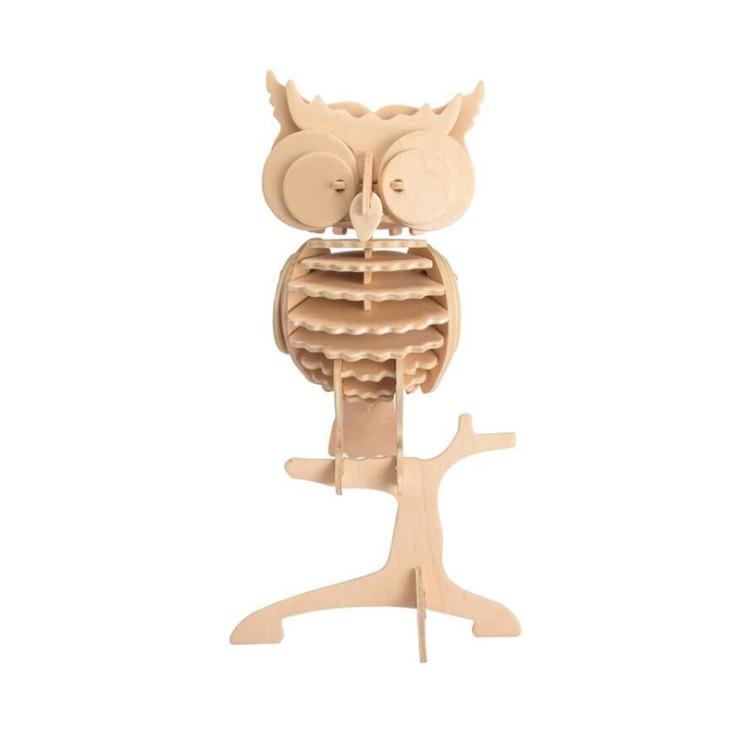 Mô hình lắp ráp gỗ 3D  (ĐV-01)  Con Cú Owl JP273